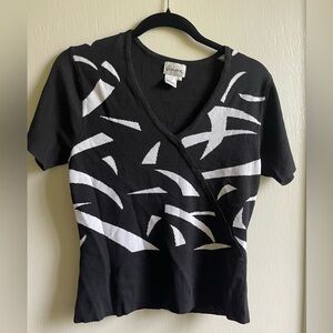 Avione Women’s Black  Top Summer SZ Large